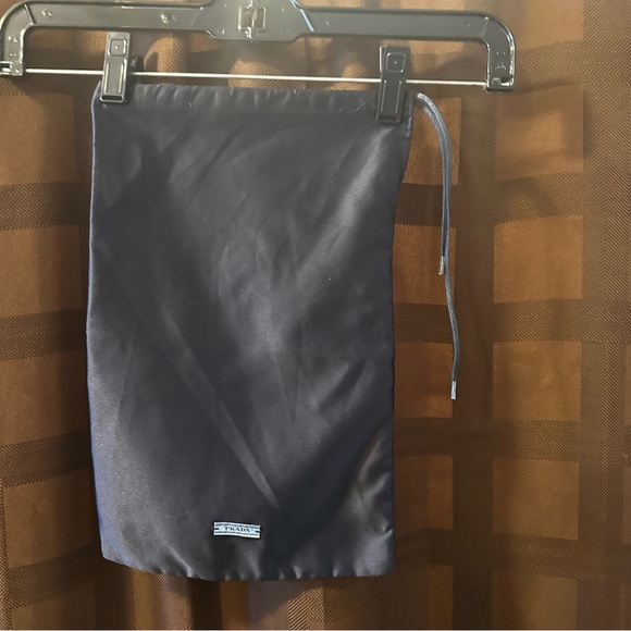 Prada Navy Blue Dust Bag Drawstring Storage Cover Travel 13” x 8.5” - Picture 1 of 3